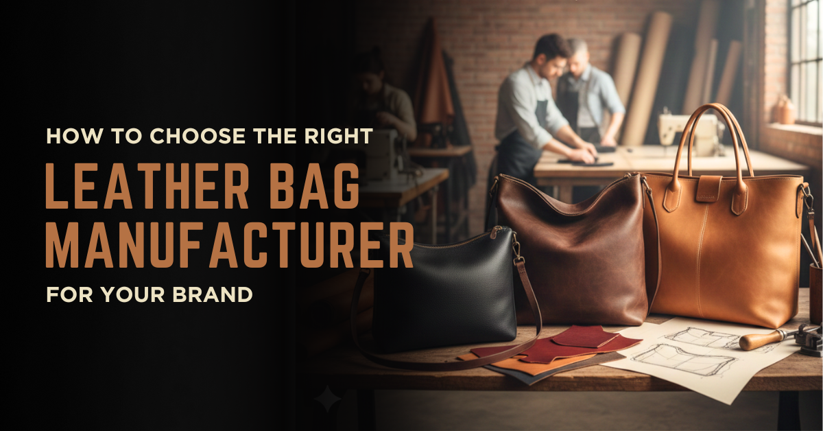 How to choose the right leather bag manufacturer for your brand with Okda Lifestyle, focusing on quality, craftsmanship, and scalable production in India