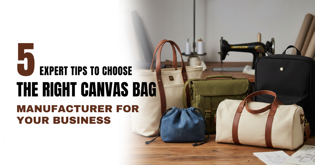 Canvas Bag Manufacturer producing eco-friendly canvas tote bags in India