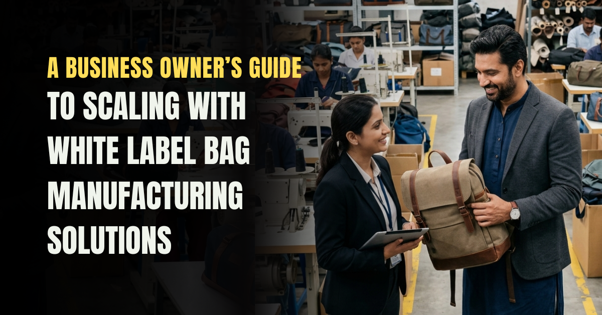 White label bag manufacturing solutions for business growth with custom branded bags in India