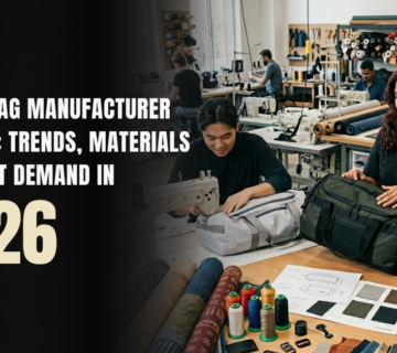 Duffle Bag Manufacturer showcasing modern travel and gym duffle bags with durable materials in 2026