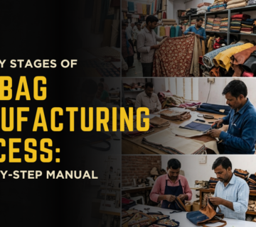 bag manufacturing process step by step from design to final quality inspection by Okda Lifestyle