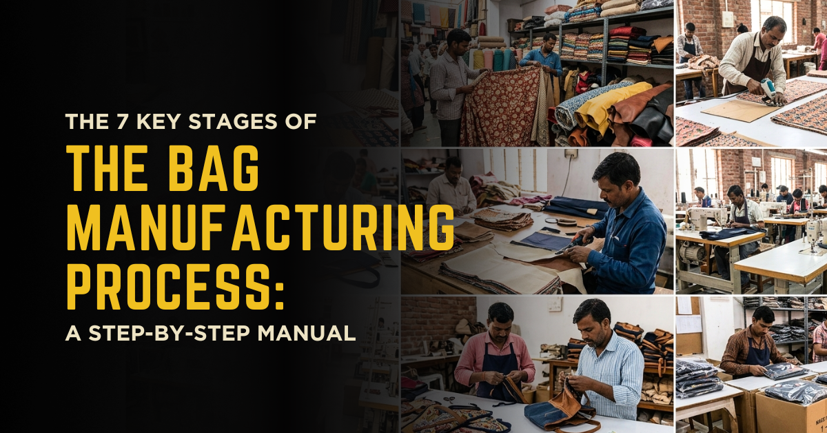 bag manufacturing process step by step from design to final quality inspection by Okda Lifestyle