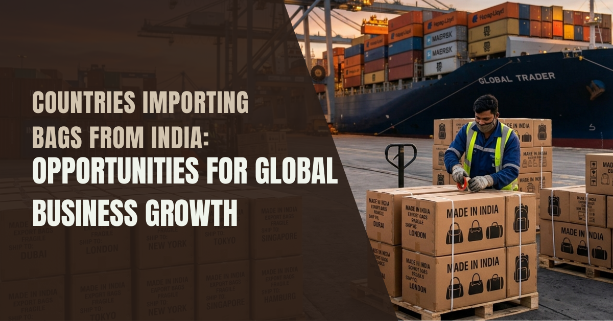 Top countries importing bags from India and global export opportunities for Indian bag manufacturers and suppliers.
