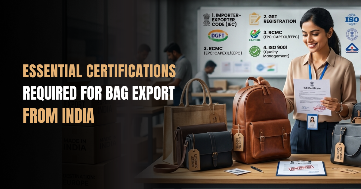 What Certifications Are Required for Bag Export from India – Complete Guide