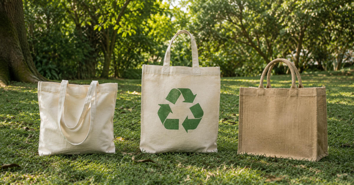 Discover the best eco-friendly bag materials and their benefits. Learn how cotton, jute, Juco, and rPET support sustainable packaging and greener living.