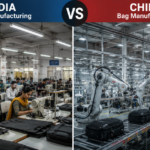 Bag Manufacturing in India Compared with China highlighting modern production, skilled workforce, and custom bag manufacturing by a leading Bag Manufacturer in India