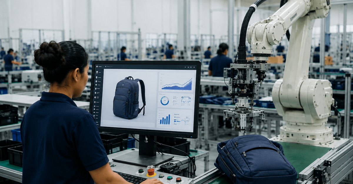 AI and Automation in Bag Production at Okda Lifestyle modern factory facility